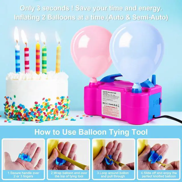 Alt view image 4 of 7 - Motorenbau Electric Balloon Pump with Dual Nozzle