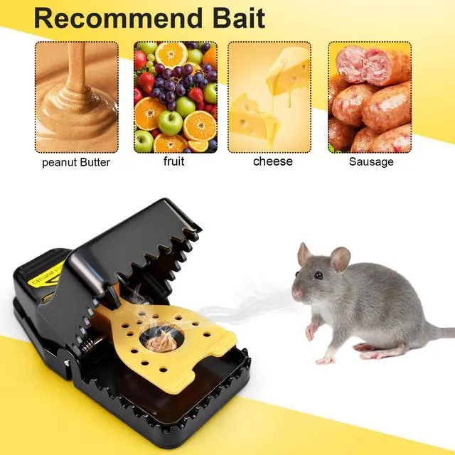 Alt view image 7 of 7 - 6-Pack Mouse Traps, Small Mouse Trap Indoor for Home, High Sensitive Mice Traps, Easy & Quick-Set Mousetrap, Reusable Rat Trap for Outdoor/Garage/Kitchen/Garden