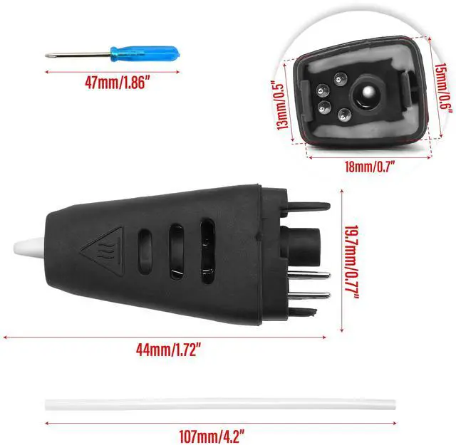 Alt view image 6 of 7 - 3D Pen Nozzle Replacement for MYNT3D Professional 3D Printing Scribler Nib RP800A RP600A V4 OLED Screen, 1.75mm ABS PLA Filaments Refills, Head Tip Spare Part Printer Print Scribe with Screwdriver