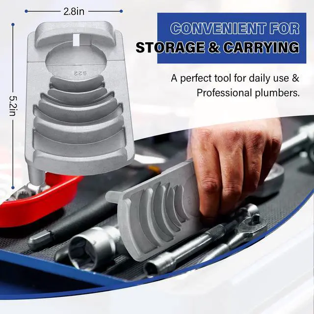 Alt view image 5 of 7 - Deburring Tool for Plastic Pipe, Professional PVC Pipe Reamer Deburrs Six Pipe Sizes: 1 1/4-Inch - 4-Inch, Effective Pipe Reamer Deburring Tool for PVC Pipe Reamer w/Sharp Blade, PVC Chamfer Tool