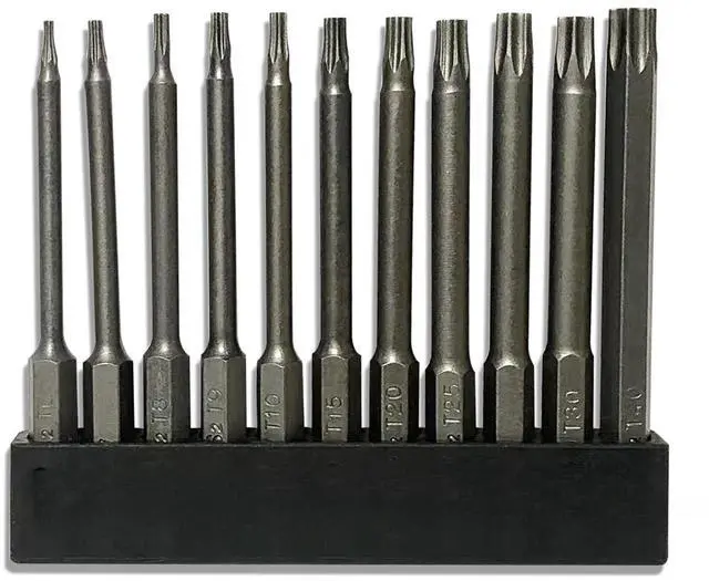 Main image of 11-Piece Shark Vacuum Screwdriver Security Bit Set, S2 Steel Magnetic Security Screwdriver Set 3 Inch Star Driver Bit Set Screwdriver for Shark Vacuum T6-T40 (75mm Length)