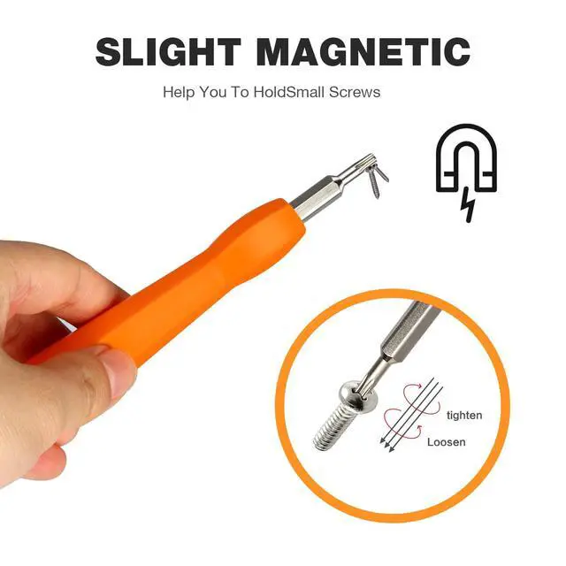 Alt view image 4 of 6 - Video Screwdriver Bit Set for Battery and Wifi Access - Fits All Video Doorbell Models (Orange)