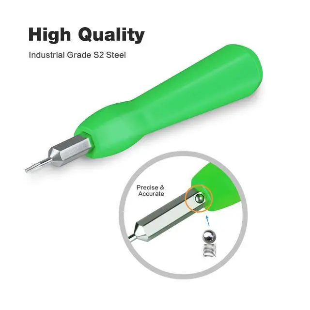 Alt view image 5 of 6 - Video Screwdriver Bit Set for Battery and Wifi Access - Fits All Video Doorbell Models (Green)