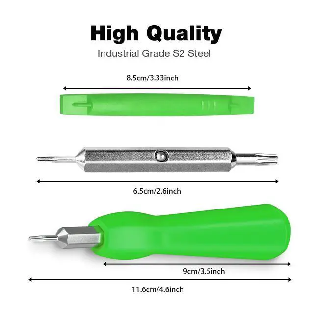 Alt view image 6 of 6 - Video Screwdriver Bit Set for Battery and Wifi Access - Fits All Video Doorbell Models (Green)