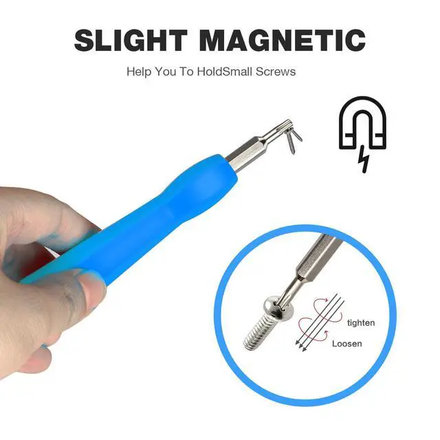 Alt view image 4 of 6 - Video Screwdriver Bit Set for Battery and Wifi Access - Fits All Video Doorbell Models (Blue)