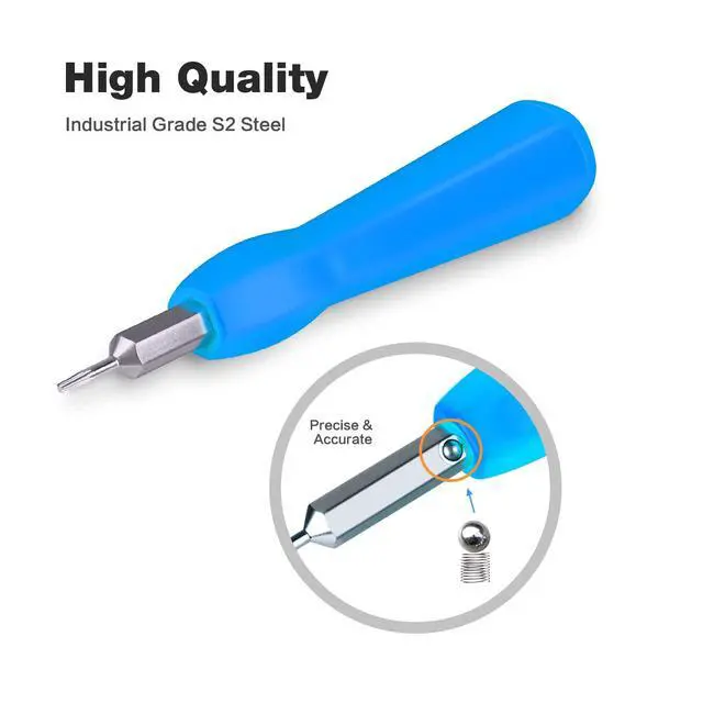 Alt view image 5 of 6 - Video Screwdriver Bit Set for Battery and Wifi Access - Fits All Video Doorbell Models (Blue)