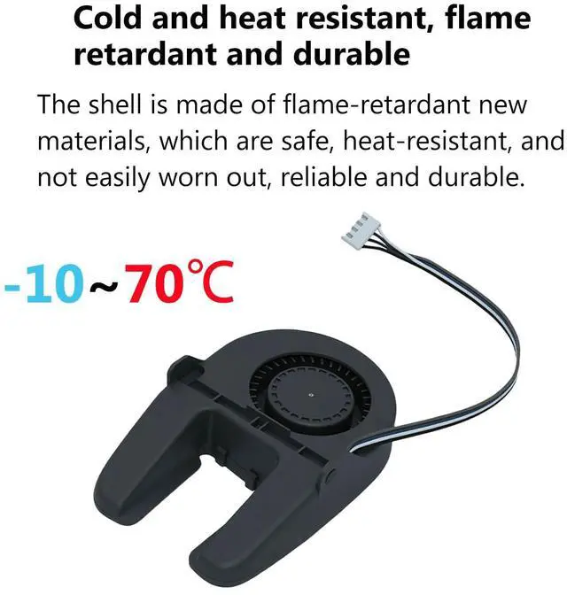 Alt view image 5 of 7 - 3D Printer DC24V Extruder Hotend Cooling Fan 5015 for Bambu Lab A1/A1 Mini, 50x50x15mm with Dual Ball Bearing 5.2W 0.22A, Cooling Fan with Cable Line 9000 ± 10% RPM