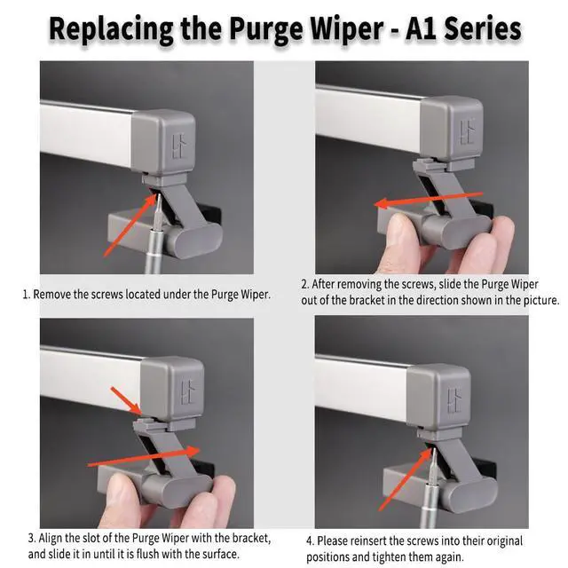 Alt view image 3 of 5 - Bamboo Original Purge Wiper & Waste Dispenser for Bambu Lab A1/A1 Mini 3D Printers, Collect and Clean Waste Component Automatic Nozzle Cleaning A1 Parts