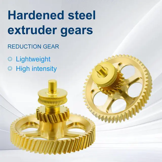 Alt view image 2 of 7 - SeulQirw Panda Claw Gold RNC Nanocoated Hardened Steel Extruder Gear for Bambu Lab X1C/P1P/P1S 3D Printers,Golden RNC Nano-Coated Extruder Gear