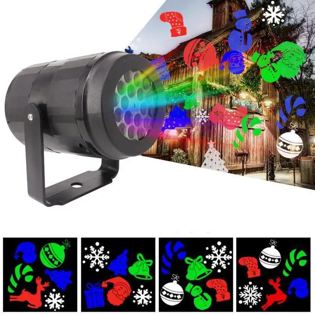 Main image of Christmas Projector Lights, Indoor/Outdoor, 12 Patterns, LED Snowflake Projector, Christmas Decorations for Xmas Holiday Party, Garden, Yard