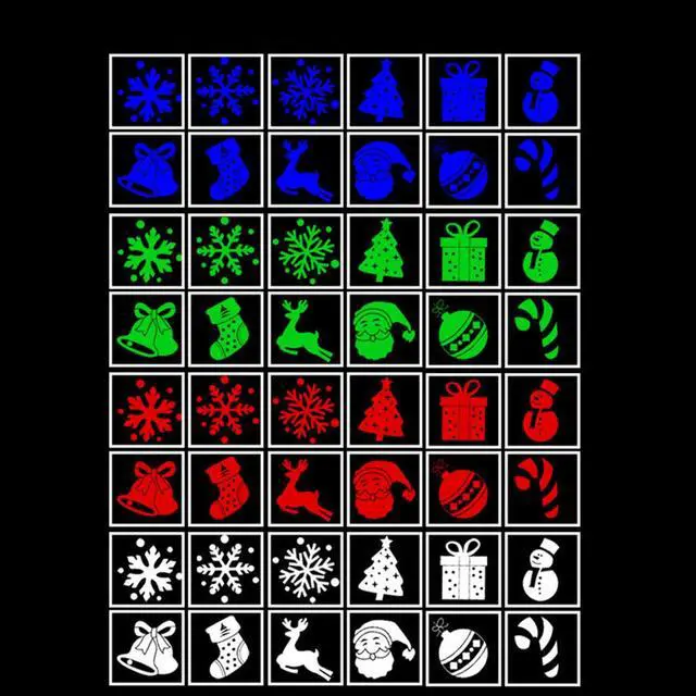 Alt view image 6 of 7 - Christmas Projector Lights, Indoor/Outdoor, 12 Patterns, LED Snowflake Projector, Christmas Decorations for Xmas Holiday Party, Garden, Yard