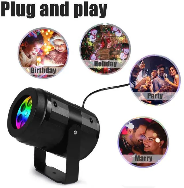Alt view image 4 of 7 - Halloween LED Projector Lights Moving Skulls Pumpkin Ambient Lamp