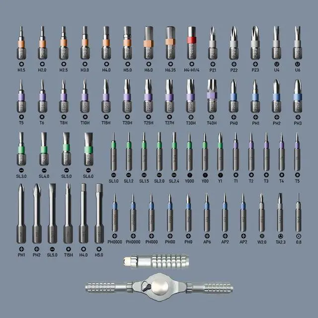 Alt view image 3 of 7 - Ratchet Screwdriver Set, magnetic Screwdriver sets, S2 Steel Bits, DIY Combination Flexible Shaft, Suitable for Furniture Assembly, Precision Electrical Appliance Repair, Bicycle Tools