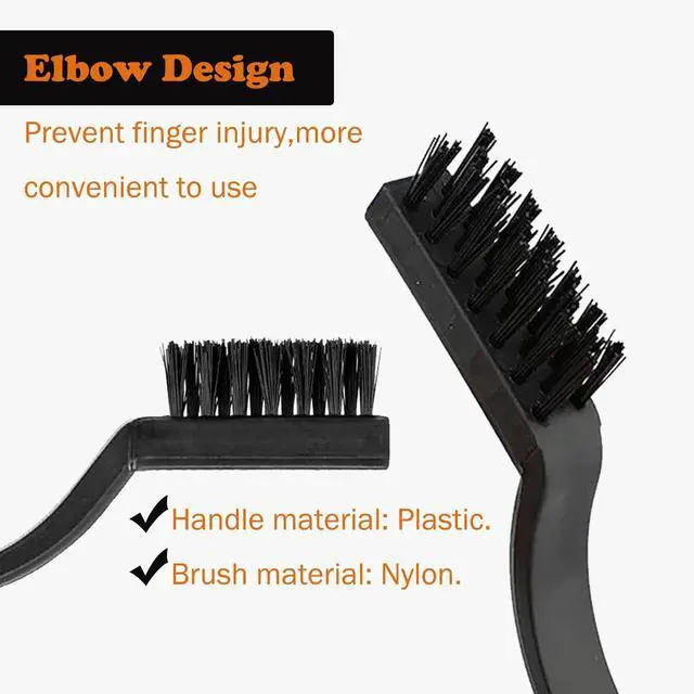 Alt view image 4 of 7 - 10PCS Anti Static ESD Cleaning Brush Kit, Keyboard PCB Motherboards Circuit Boards Electronic Devices Tool Set, Black