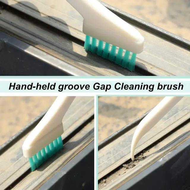 Alt view image 6 of 7 - 16 Pcs Small Household Cleaning Brushes for Deep Detail Cleaner | Small Household Cleaning Brushes Set, 8 in 1 Bottle Cap for Small Holes, Deep Detail Crevice Brush Set, Crevice Cleaning Tool