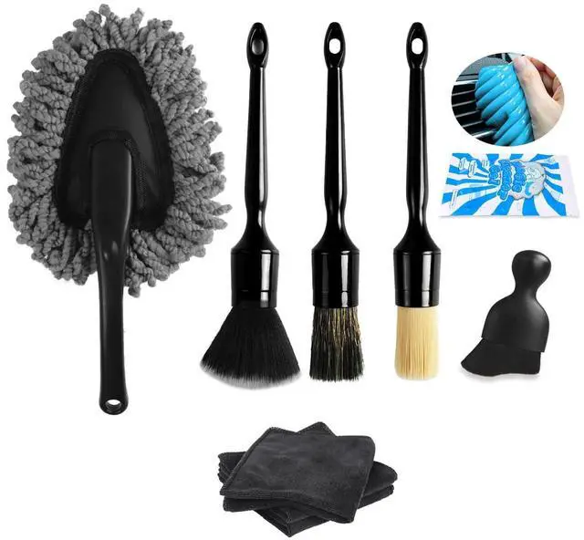 Main image of 10PCS Car Detailing Cleaning Kit Interior Cleaner, Car Detailing Brushes, Car Duster, Car Cleaning Gel, Microfiber Cleaning Cloth, Car Accessories Essentials Supplies Tools for Auto,Truck, Interior