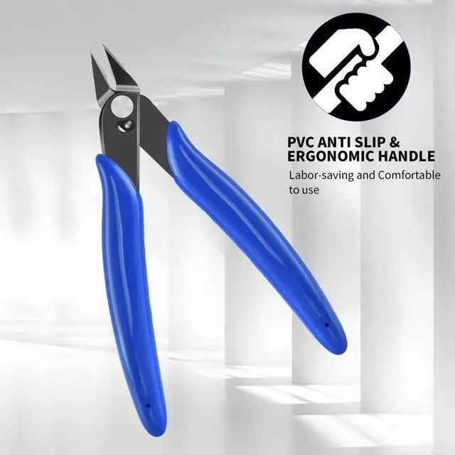 Alt view image 7 of 7 - 6Pack Micro Flush Cutter, Wire Cutters, 5 Sharp Cutting Pliers | Small Side Wire Cutters with Spring Loaded for Jewelry Making, Zip Tie , Floral, Electronics, Model Craft, 3D Print