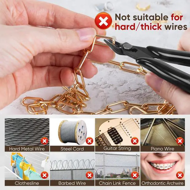 Alt view image 7 of 7 - 3 Pack 5 Inch Flush Cutters, Micro Wire Cutters, Zip Tie Cutter | Precision Sharp Wire Cutters for Crafting, Jewelry Making, Plastic Models, 3D Print, Electronics, Floral