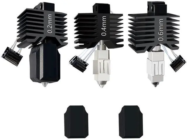 Main image of Upgraded 3PK 0.2MM 0.4MM 0.6MM P1S Hotend, P1P Integrated Nozzle Leak-Proof | Hot End Full Assembly, Print Head Nozzle Extruder, High Temperature Sensor, Ceramic Thermistor, Quick-Swap for Bambu Lab