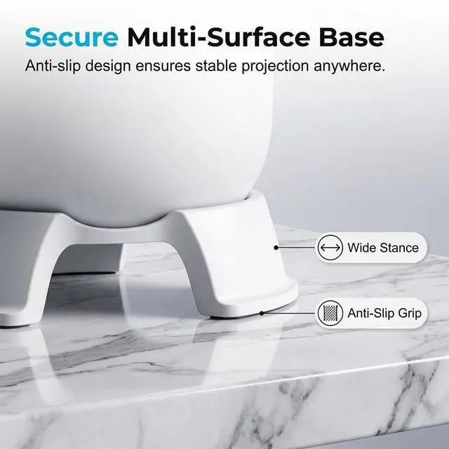 Alt view image 7 of 7 - Christmas Dynamic Rotating LED Projector Light, 360° Rotating Ocean Wave Night Projection Night Light, Multi-Angle Projection Base, for Meditation, Bedroom, Home Theater