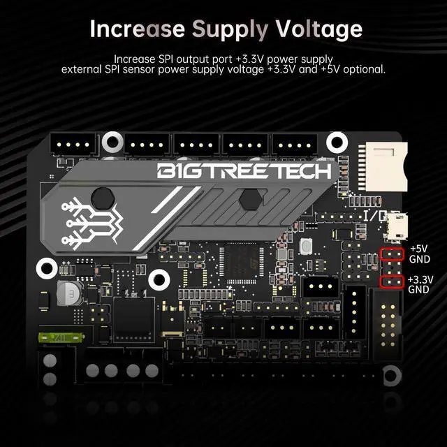 Alt view image 5 of 7 - SKR Mini E3 V3.0 Control Board with TMC2209 UART Stepper Driver New Upgrade 32Bit 3D Printer Silent Board for Ender-3, Ender3 Pro, Ender-3 V2 3D Printer