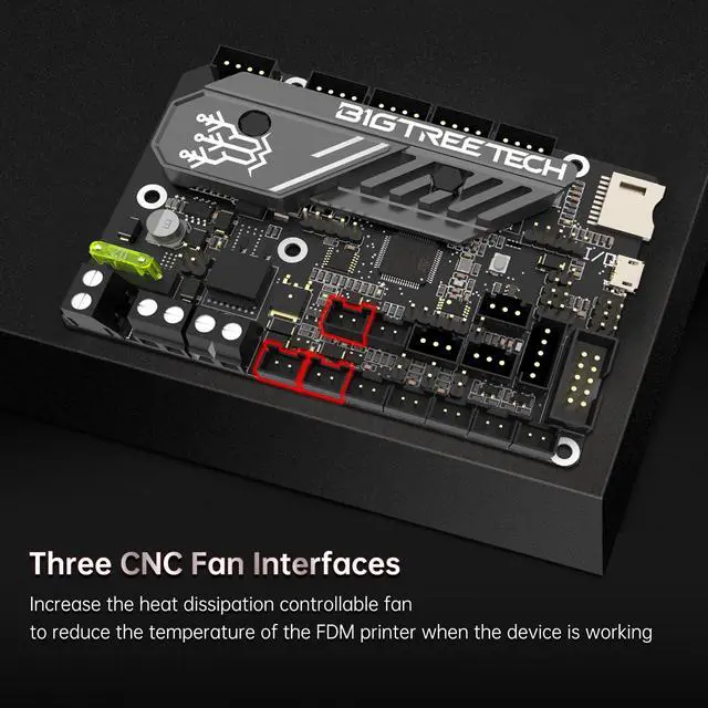 Alt view image 3 of 7 - SKR Mini E3 V3.0 Control Board with TMC2209 UART Stepper Driver New Upgrade 32Bit 3D Printer Silent Board for Ender-3, Ender3 Pro, Ender-3 V2 3D Printer