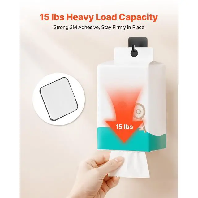 Alt view image 4 of 7 - 4 Pack Adhesive Hooks Self-Adhesive Towel Coat Hooks Sticky Wall Hanger