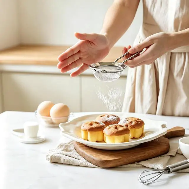 Alt view image 2 of 7 - 3Pcs Fine Mesh Strainer with Handle, Small Sifter Strainers Set, Stainless Steel Sieve Colander for Kitchen Baking Juice Quinoa Food Flour