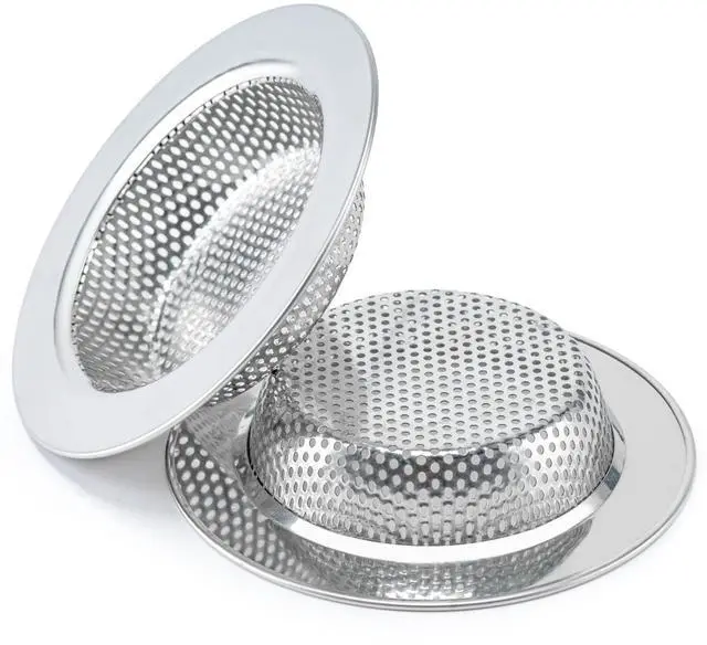 Main image of 2 Pcs Sink Strainer Double-Layer Safe Design for Kitchen Sink Drain Basket