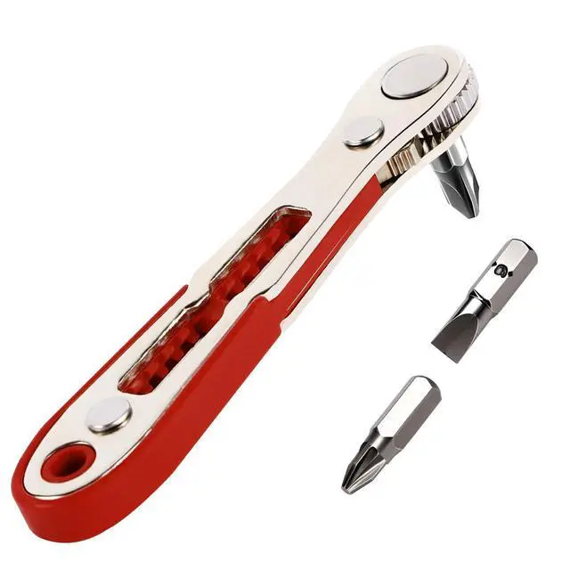Alt view image 2 of 7 - 22-in-1 Magnetic Ratchet Screwdriver Set w/Reversible Wrench & Bits | Compact for Tight Spaces, DIY/Home/Car Repairs | Best Gift for DIYers, Handymen & Men