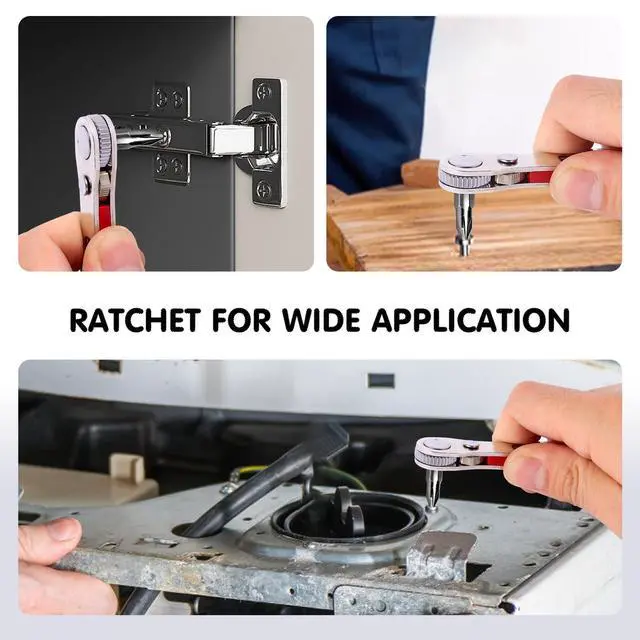 Alt view image 6 of 7 - 22-in-1 Magnetic Ratchet Screwdriver Set w/Reversible Wrench & Bits | Compact for Tight Spaces, DIY/Home/Car Repairs | Best Gift for DIYers, Handymen & Men