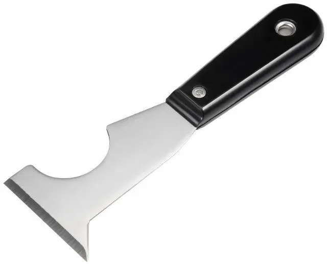 Main image of Putty Paint Scraper 65mm Stainless Steel Stiff Blade with Wooden Handle for Wall Floor Tile Wood Spackle Caulk Removal