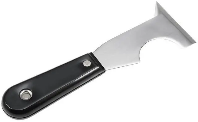 Alt view image 3 of 3 - Putty Paint Scraper 65mm Stainless Steel Stiff Blade with Wooden Handle for Wall Floor Tile Wood Spackle Caulk Removal