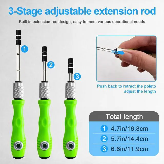 Alt view image 2 of 7 - 32 in 1 Small Precision Screwdriver Set, Zoikuloi Magnetic Mini Screwdriver Set, Professional Tiny Repair Tool Kit for Glasses, Watches, Laptop, Electronics, Toys, Jewelry, Computers