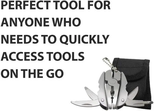 Alt view image 3 of 6 - Set - 6-in-1 Multitool Plier, Adjustable Wrench & Carry Case - Multifunctional All In One - Wire Strippers, Phillips Screwdriver, Knife, File Great For Holiday Gifts, Stocking Stuffers