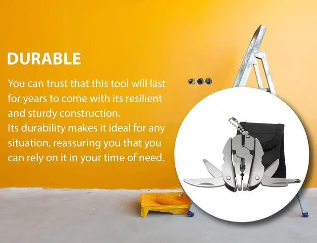 Alt view image 4 of 6 - Set - 6-in-1 Multitool Plier, Adjustable Wrench & Carry Case - Multifunctional All In One - Wire Strippers, Phillips Screwdriver, Knife, File Great For Holiday Gifts, Stocking Stuffers