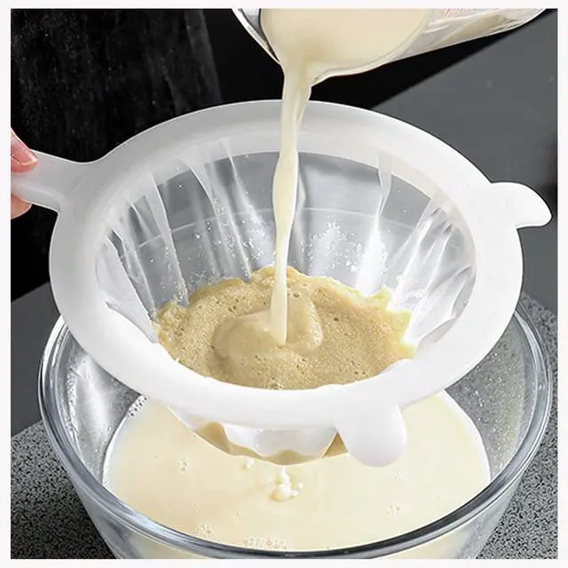 Main image of 80Mesh Kitchen Ultra-Fine Nylon Mesh Strainer Food Yogurt Mesh Sieve Plastic Mesh Colander with Handle Mini Brine Shrimp Separation Net for Filtering Juice Juice Milk Honey
