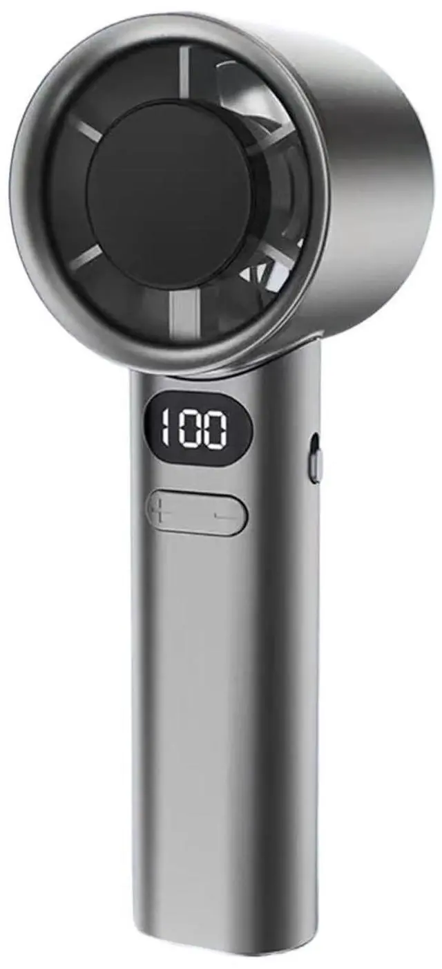 Main image of Handheld Fan. Mini Handheld Fan 120 Speed Portable Desktop Fans Instant Cooling with Ice Mode Rechargeable Stylish Fan .Portable(Gray)