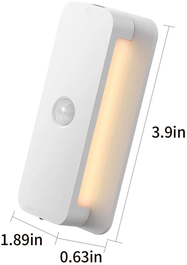 Alt view image 7 of 7 - Ankei 4-Pack Rechargeable Motion Sensor Night Light,Stair Lights Indoor, Wireless Stick on Anywhere Hallway Lamp/Closet for Bathroom, Bedroom, Kitchen, Cabinet, Stairs, Hallway