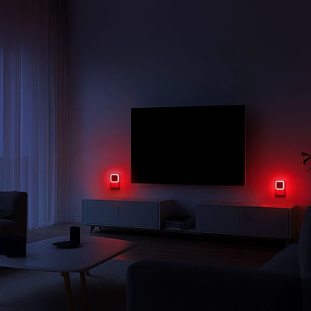 Alt view image 4 of 7 - Ankei Red Night Light, Night Lights Plug into Wall 4-Pack, Nightlight Plug in Night Light, Dusk to Dawn Night Lamp Led Night Lights for Adults Bedroom, Bathroom, Hallway