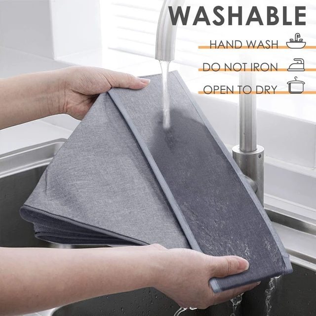 Alt view image 7 of 7 - Ankei 1 Pack Sock Underwear Drawer Organizer Dividers, 24 Cell Fabric Foldable Dresser Organizer for Closet Organizers and Storage Boxes for Organizing Socks, Underwear, Gray