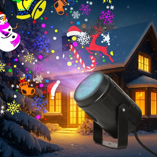 Alt view image 3 of 7 - NEW USB Christmas Projector Lights Outdoor Indoor,Christmas LED Lights Projector with Christmas Decorative Patterns for Indoor Outdoor Window, Ground, Roof, Wall, Holiday Projector for Xmas