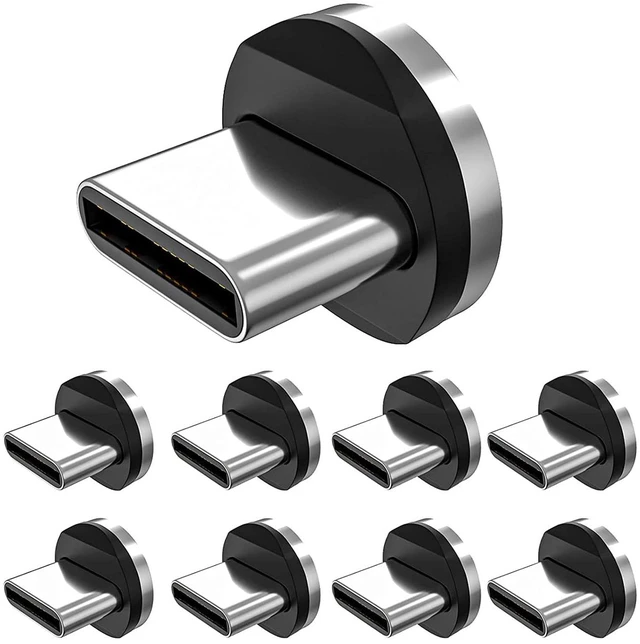 Main image of Magnetic Connector Tips Head for Type C Android Devices (9 Pack), Magnetic Phone Cable Adapter