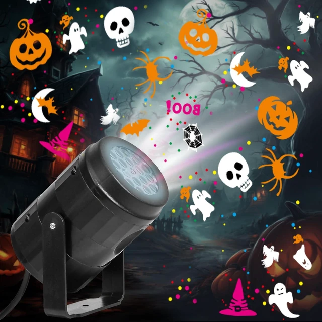 Main image of Halloween Projector Lights Outdoor Indoor, Waterproof Halloween Light for Window, Ground, Roof, Wall, Cemetery, Halloween Decor for Halloween Party Garden Decorations