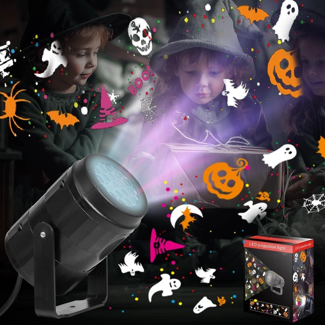 Alt view image 7 of 7 - Halloween Projector Lights Outdoor Indoor, Waterproof Halloween Light for Window, Ground, Roof, Wall, Cemetery, Halloween Decor for Halloween Party Garden Decorations