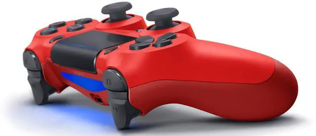 Alt view image 2 of 3 - Dual Shock 4 Wireless Controller for PlayStation 4 - Red