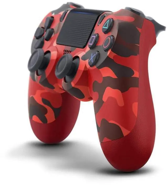 Alt view image 2 of 4 - Dual Shock 4 Wireless Controller for PlayStation 4 - Camouflage Red