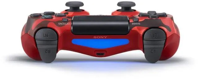 Alt view image 3 of 4 - Dual Shock 4 Wireless Controller for PlayStation 4 - Camouflage Red