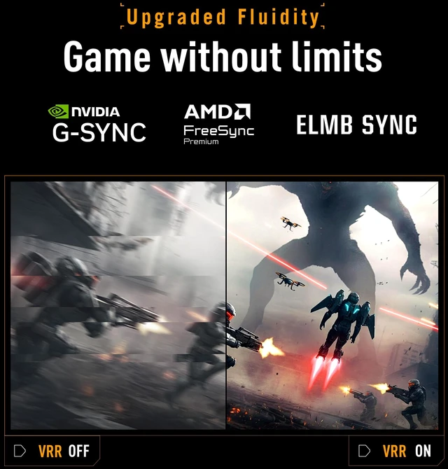 Alt view image 5 of 7 - TUF Gaming Series 5 23.8 1080P Monitor (VG249QML5A) - Fast-IPS, 240Hz, 0.3ms, G-SYNC Compatible, FreeSync Premium, 99% sRGB, Height Adjustable, DisplayWidget, Gaming AI