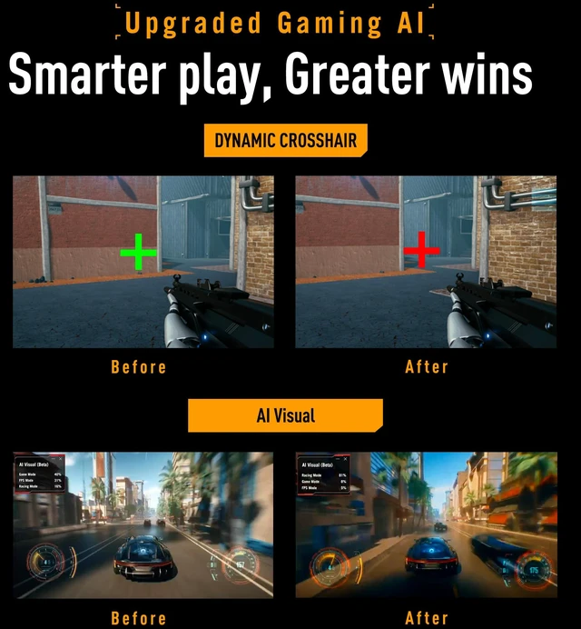 Alt view image 4 of 7 - TUF Gaming Series 5 23.8 1080P Monitor (VG249QML5A) - Fast-IPS, 240Hz, 0.3ms, G-SYNC Compatible, FreeSync Premium, 99% sRGB, Height Adjustable, DisplayWidget, Gaming AI